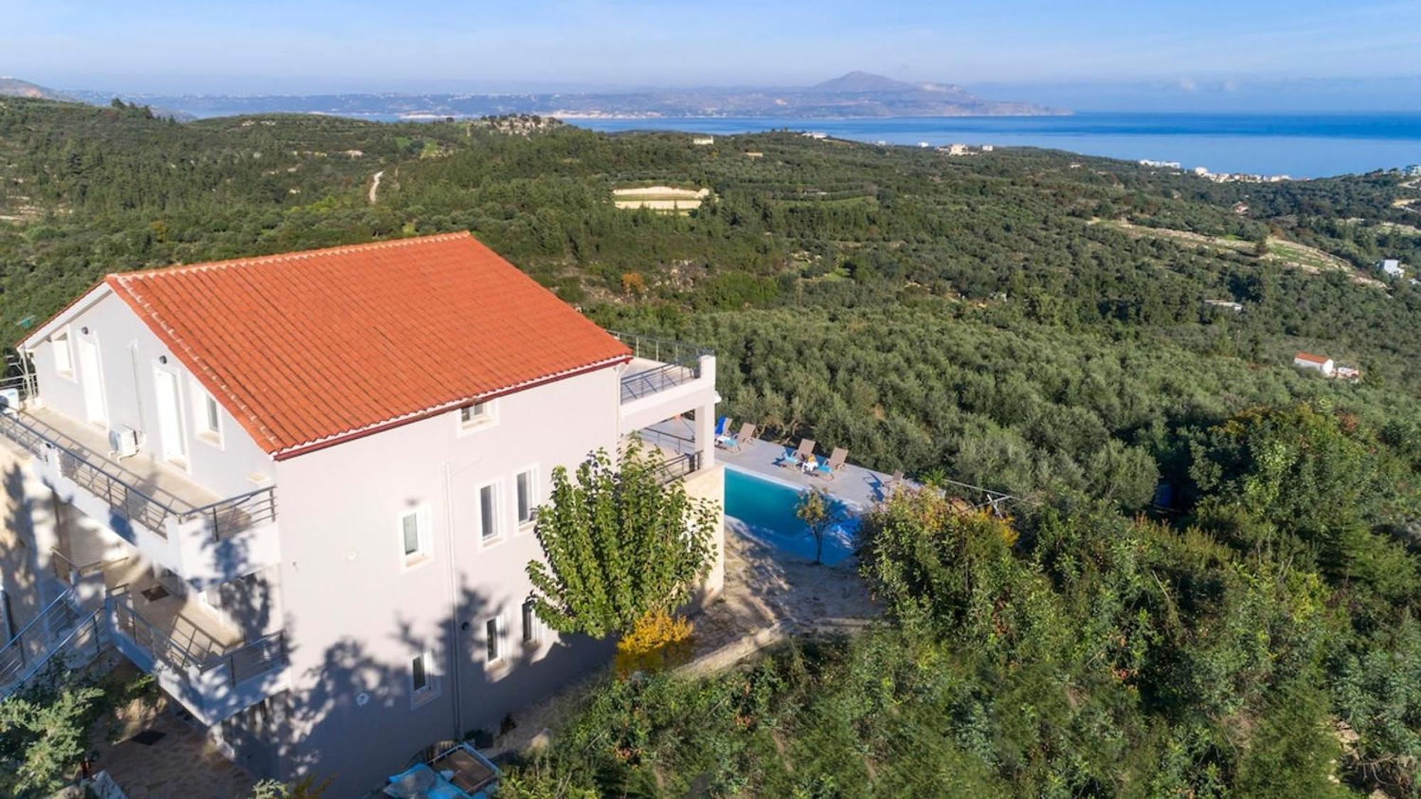 Villa Konstantinos Hilltop Vineyard Escape Almirida Eksteriør bilde