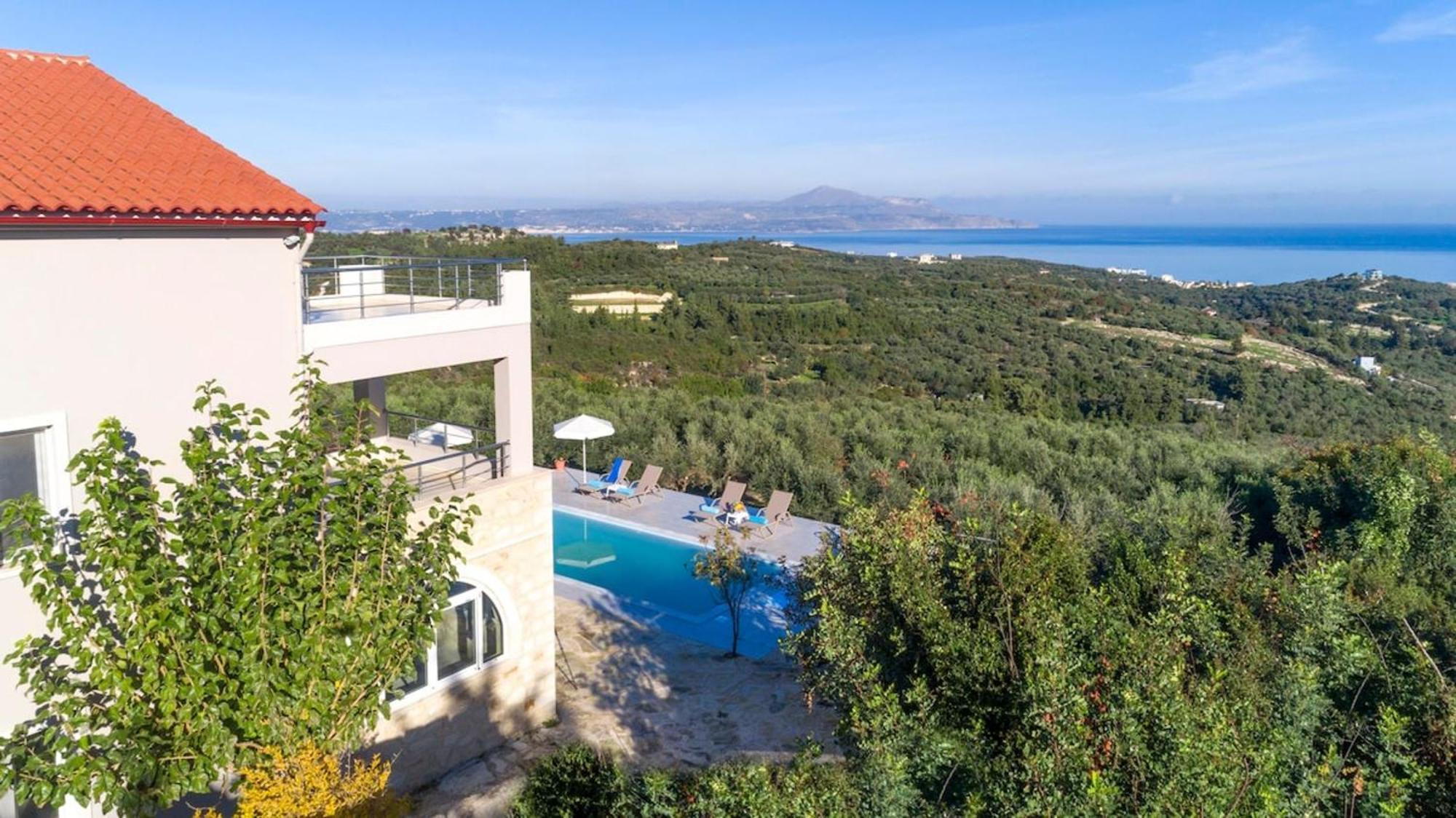 Villa Konstantinos Hilltop Vineyard Escape Almirida Eksteriør bilde