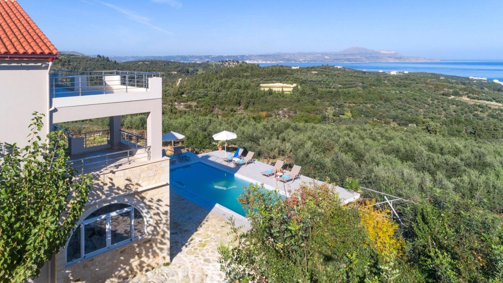 Villa Konstantinos Hilltop Vineyard Escape Almirida Eksteriør bilde