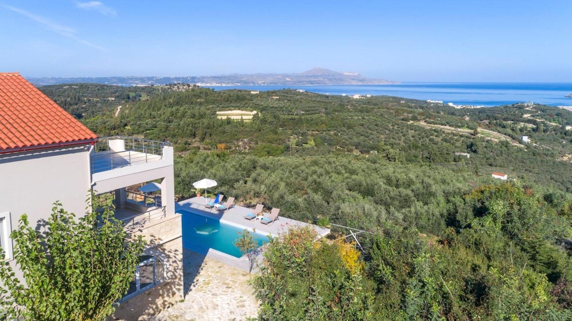 Villa Konstantinos Hilltop Vineyard Escape Almirida Eksteriør bilde