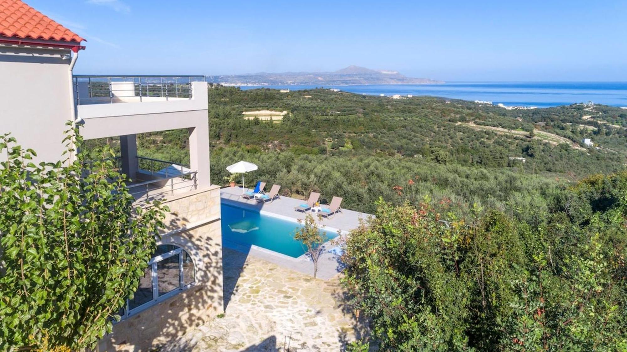 Villa Konstantinos Hilltop Vineyard Escape Almirida Eksteriør bilde