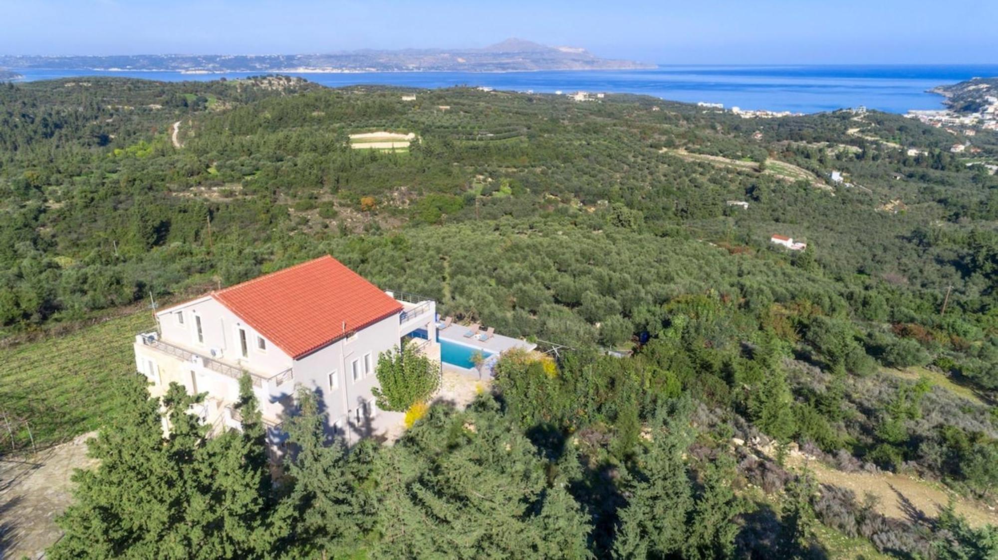 Villa Konstantinos Hilltop Vineyard Escape Almirida Eksteriør bilde