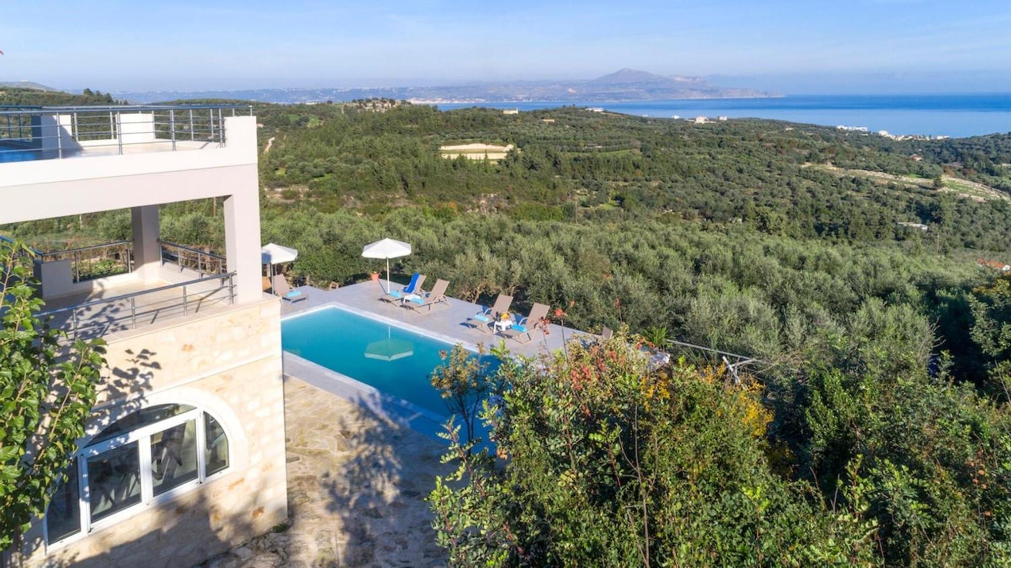 Villa Konstantinos Hilltop Vineyard Escape Almirida Eksteriør bilde