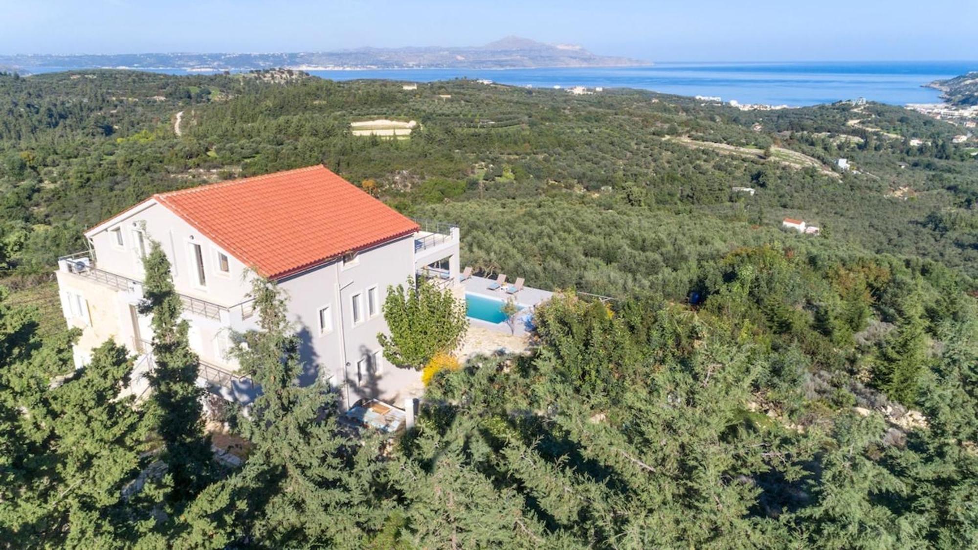 Villa Konstantinos Hilltop Vineyard Escape Almirida Eksteriør bilde