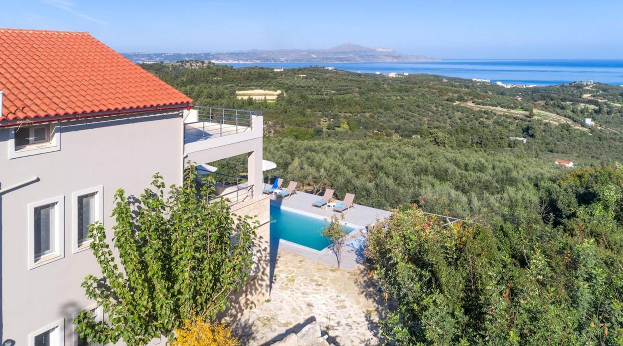 Villa Konstantinos Hilltop Vineyard Escape Almirida Eksteriør bilde